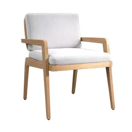 Avila teak dining armchair